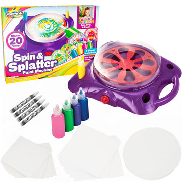 Creative Kids Spin & Paint Art Kit - Multicolor Spinning Art Machine for Ages 6+ - Great Christmas Gift