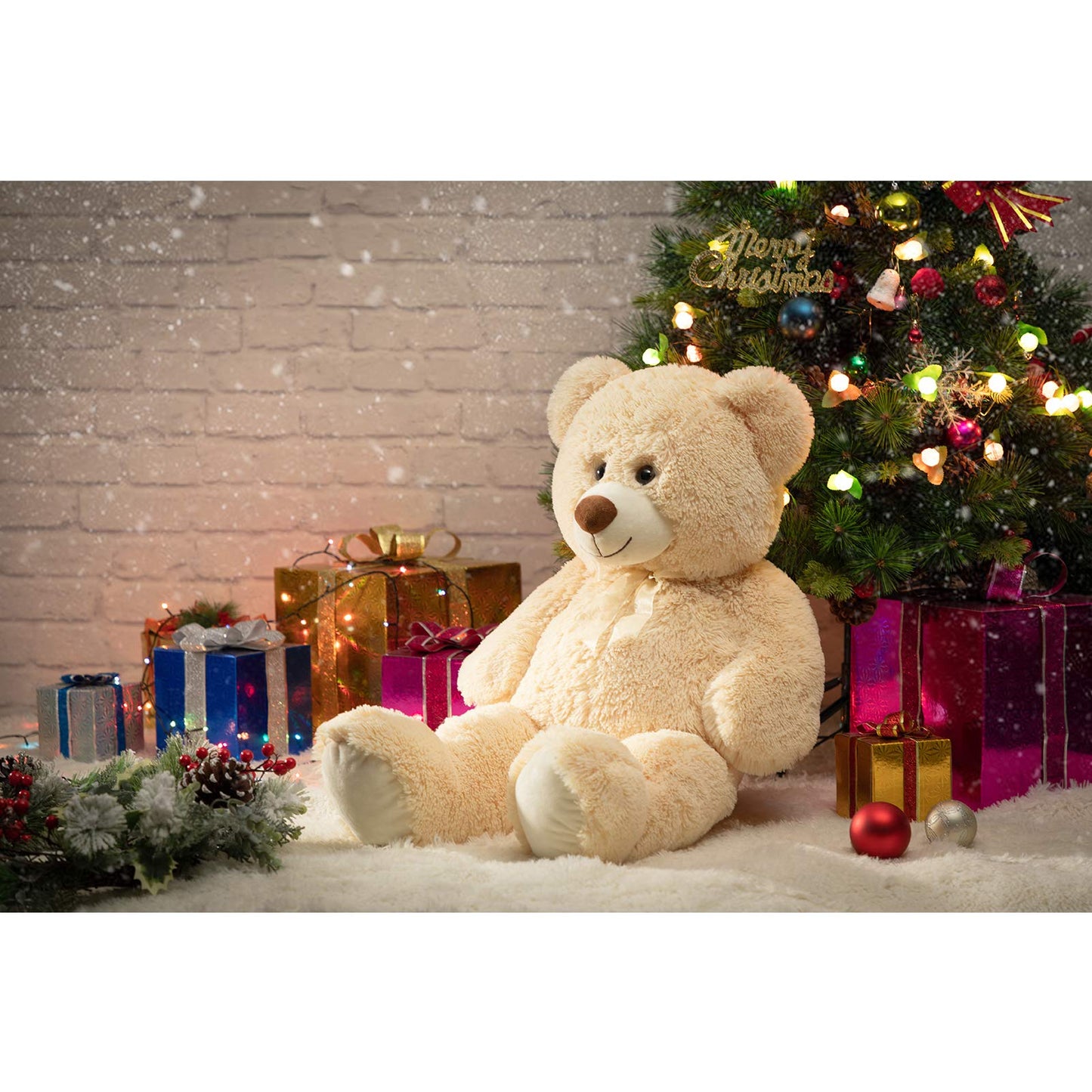 Hollyhome Teddy Bear Plush Giant Teddy Bears Stuffed Animals Teddy Bear Love 36 Inch Begie