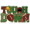 Bucherry Football Table Decoration 2026 Touch Down Wooden Centerpieces Happy Football Sign for Table, Touch Down Game Time Toppe