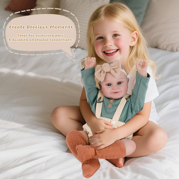 Ekokiz Realistic Baby Dolls 20- Inch Baby Dolls That Look Real Reborn Baby Doll Soft Cloth Body Newborn Girl With Realistic Feat