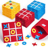 JoyCat Tic Tac Toe Mini Board Game Toy - Plastic, Medium Size, Bulk Pack of 12 for Kids & Family, Perfect for Parties and Indoor Fun