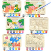 Vileafy 6-Pack Creative 3D Puzzles for Painting Party Favors & Classroom Activities - Dinosaur, Jungle & Ocean Crafts Kit with I