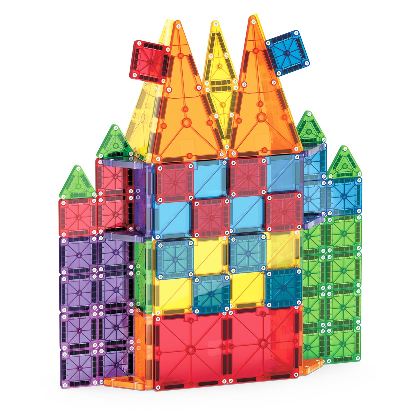 Magna-Tiles Combo 62-Piece Magnetic Construction Set, The Original Magnetic Building Brand