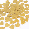 MOWO Glitter Heart Confetti Wedding Party Decor and Table Decor 1.2 in Diameter (Gold glitte,200pc)