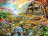 Buffalo Games 1000 Piece Jigsaw Puzzle - Paradise in The Country - Large Multicolor Cardboard - Model 1450