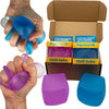2-Pack enhanced Squeez'M Chill Cubes - Blue & Purple Fidget Sensory Toys for Stress Relief - Soft & Durable for Kids & mature-themeds - Safe Gift-Ready and Perfect for Travel (Blue & Purple 2-Pack)