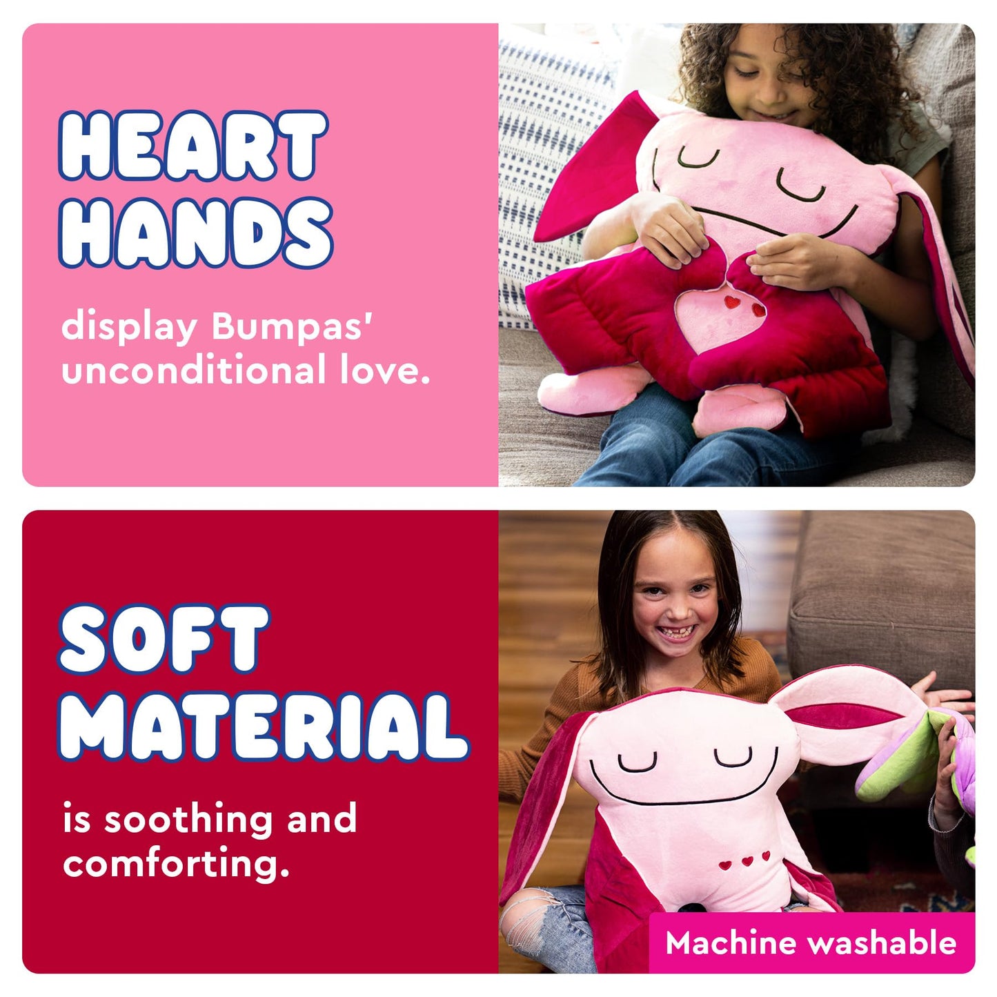 Bumpas Weighted Plush Toy - Cute Cuddle Pal, Lucky