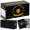 Storage Standard Ding Defend Trading Card Protectors - Hard Plastic Slab, Tiger Design, 3.5 x 4.5 Inches, Black - 110 Pack