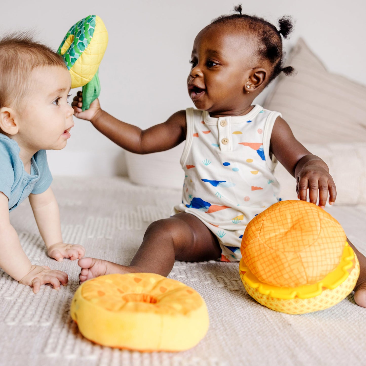 Melissa & Doug Multi-Sensory Pineapple Soft Stacker Infant Toy