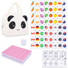 Drizzle 65 Tiles Seaside Escape Blocks Game 30Mm - Instruction Manual Panda Bag - National Flag & Vegetables Patterns