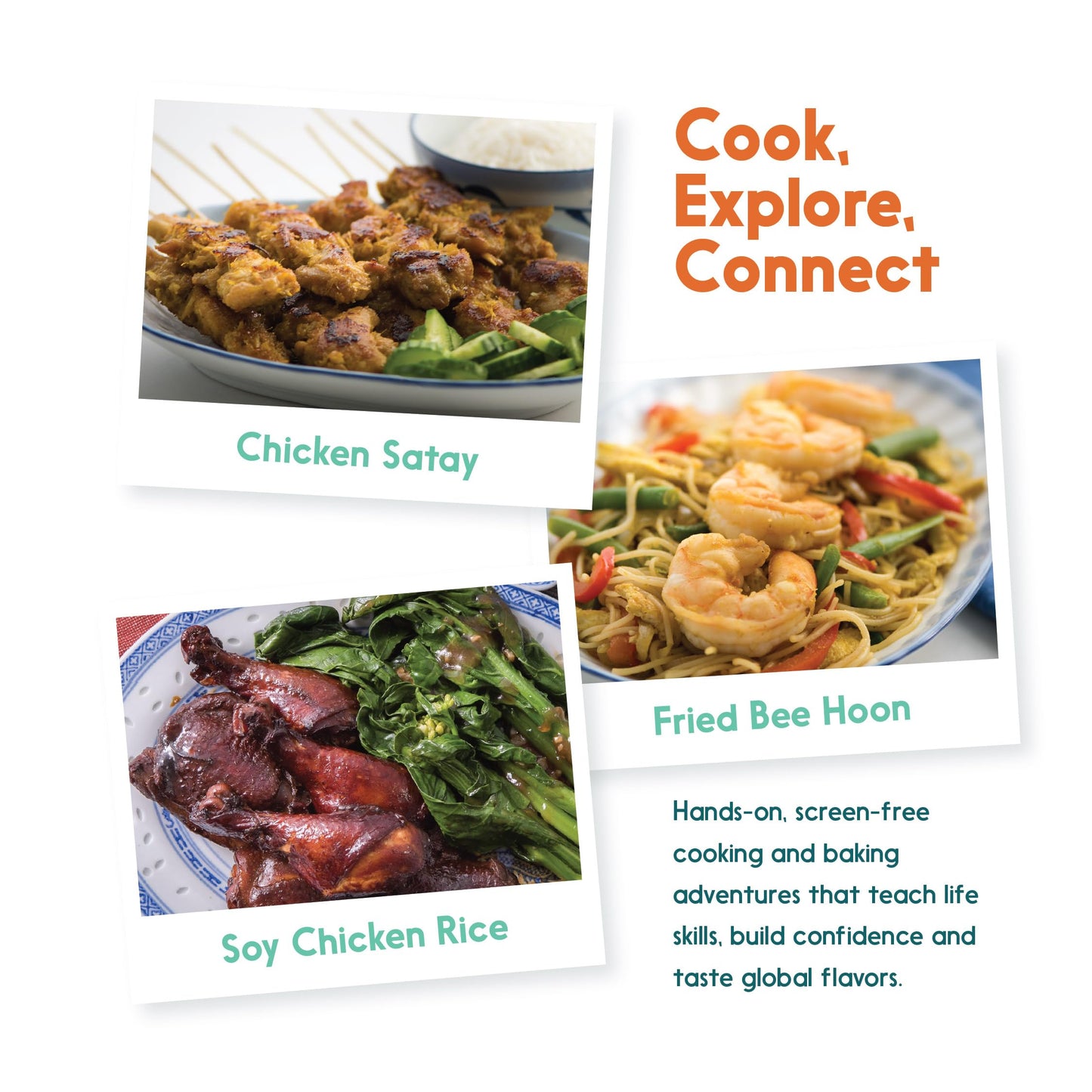 Eat2Explore Cooking Kits For Kids - Interactive & Educational Set With 3 Recipe Cards, Key Ingredients & Cooking Tools - Ideal I