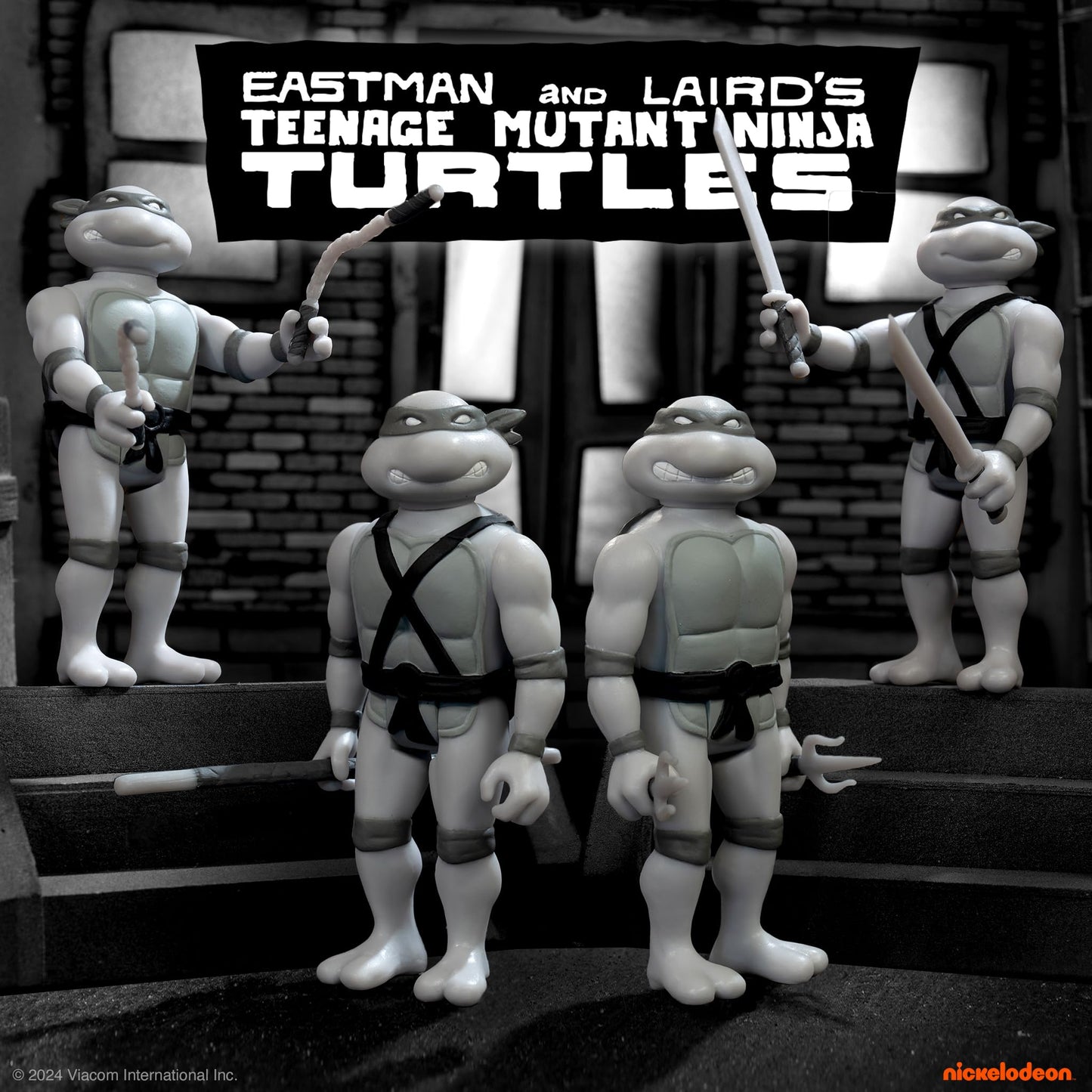 Super7 Teenage Mutant Ninja Turtles Donatello (Comic Grayscale) - 3.75' Tmnt Action Figure With Accessories Classic Cartoon Collectibles