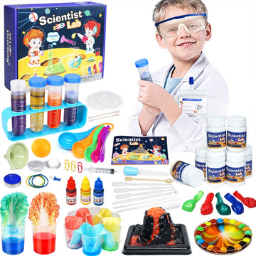 Kids Science Kit Stem Toys - Science Kits For Kids Age 6-8-12, 36 Science Lab Experiments Educational Games, 60+ Pcs Science Toys For Kids, Christmas, Birthday Gift For 6-12 Year Old Boys & Girls