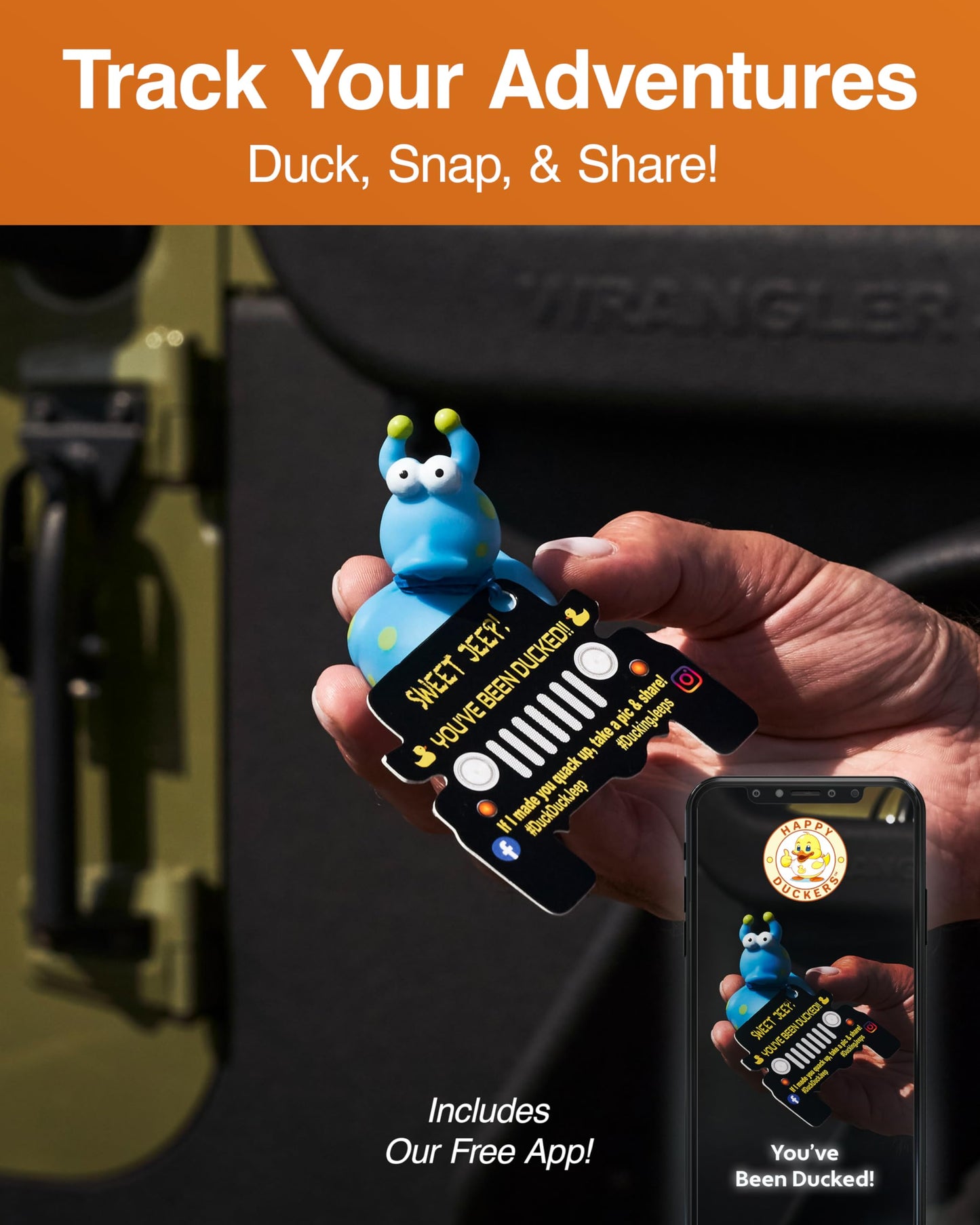 Jeep Ducks For Ducking (12 Pieces) - Christmas Ducks For Jeeps - 2' Christmas Themed Rubber Ducks Jeep Ducking - Plus Official Duck Duck Jeep Mobile App - Kid'S Party Favor