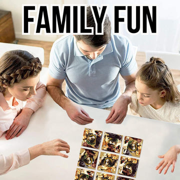 B.Dazzle Retrievers Scramble Squares 9-Piece Puzzle - One Size, Paper Material