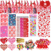 Cakka Valentines Day Gifts For Kids, 28Pack 252Pcs Classroom Exchange Stationery Gift Set With Cards Pencils Erasers Notebooks Stamps Clips Stickers Goodie Bags, Class School Gifts For Valentine’S Day