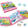 SYNARRY Unicorn Princess Mermaid Magnetic Puzzles for Toddlers 3-5, 36 Pieces Travel Puzzles for Kids Ages 4-8, Airplane Car Roa