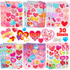 Karslora 30 Sheets Valentine Stickers, 490Pcs Heart Stickers, Valentine Stickers For Kids, Valentines Crafts Party Favors For Ki