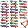 Poplay 50Pcs Mini Finger Skateboards, Finger Boards Toy Mini Skateboards For Kids Party Favors, Birthday Goodie Bag Stuffers, Easter Egg Fillers