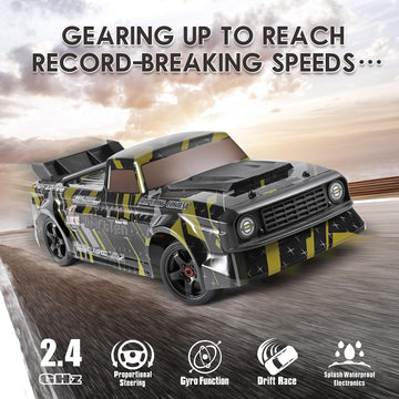 HAIBOXING 1/18 Scale RC Cars 2196 Drift RC Car 28 KM/H High Speed with Gyro, 2.4 Ghz Electric Vehicle RTR 4X4 Remote Control Car