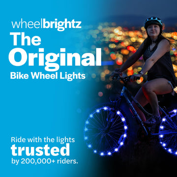 Brightz Blue Bike Lights For Night Riding, 7-Foot Led Strand, Battery-Powered, Ideal For All Ages