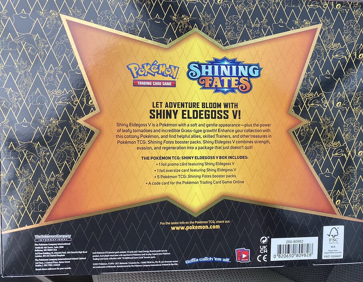 Pokemon Tcg Shining Fates Shiny Eldegoss V Box