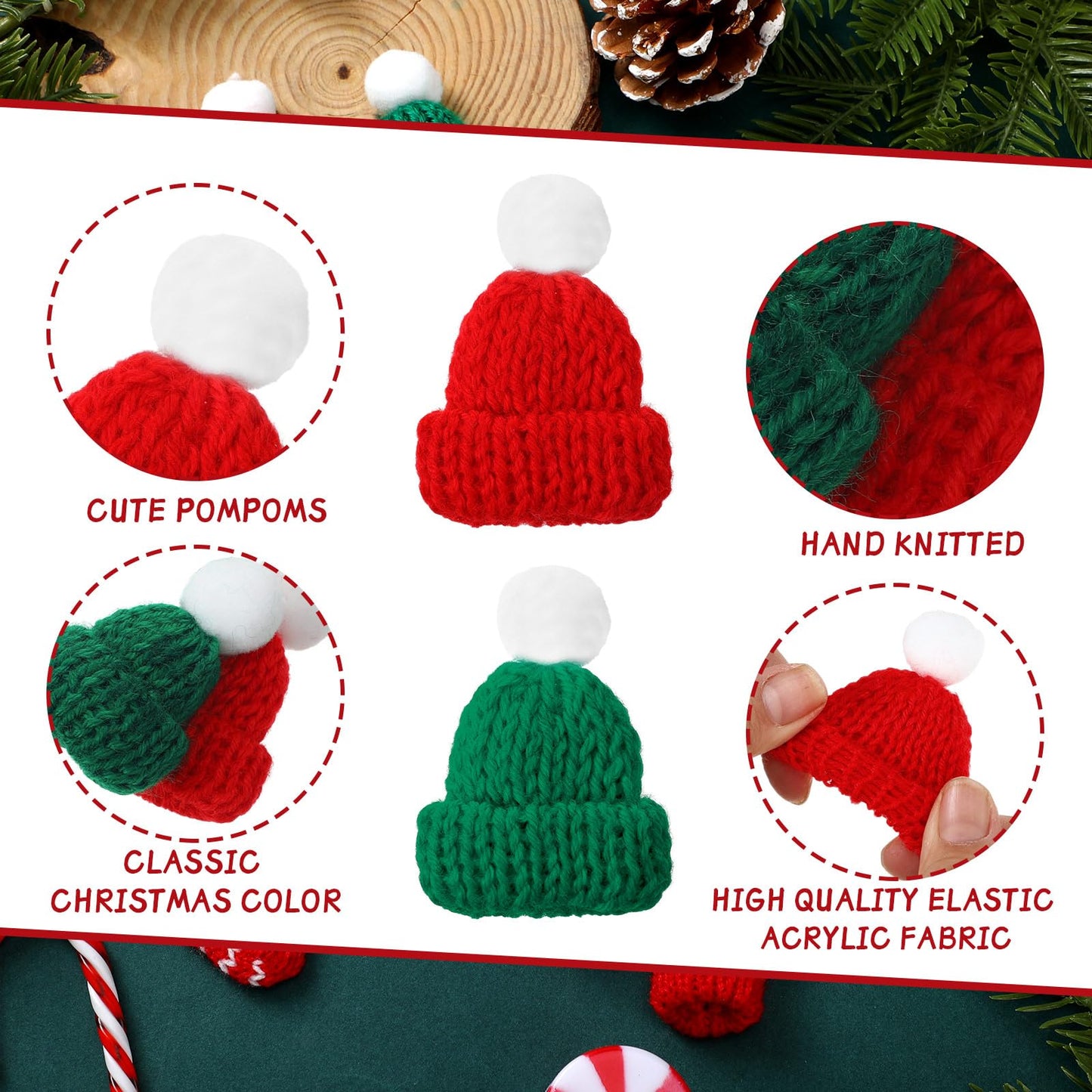 12 Pcs Christmas Elf Accessories Clothes For Elf Doll Christmas Elf Kit Includes Elf Doll Hats, Socks, Gloves, Scarf Sets For Christmas Elf Dolls Costume Decoration, Doll Is Not Included (Cute Style)