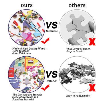 Lelemon 100 Pieces Jigsaw Puzzles In A Metal Box For Kids Age For 4-8 Boys Girls Toy Puzzles Fire Truck Ambulance Police Car Fireman Children Learning Educational Puzzles Toys