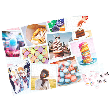 Spin Master Games Polaroid 500-Piece 3D Tin Sweet Treats Jigsaw Puzzle, Vintage Retro Film Camera, Plastic, Model 6063068
