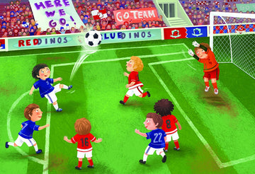 EuroGraphics Soccer Junior League Puzzle - 60 Piece Cardboard - Multi Color - Model 8100-0483