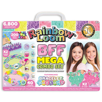 Rainbow Loom Bff Mega Button Set Featuring New Bff Loom