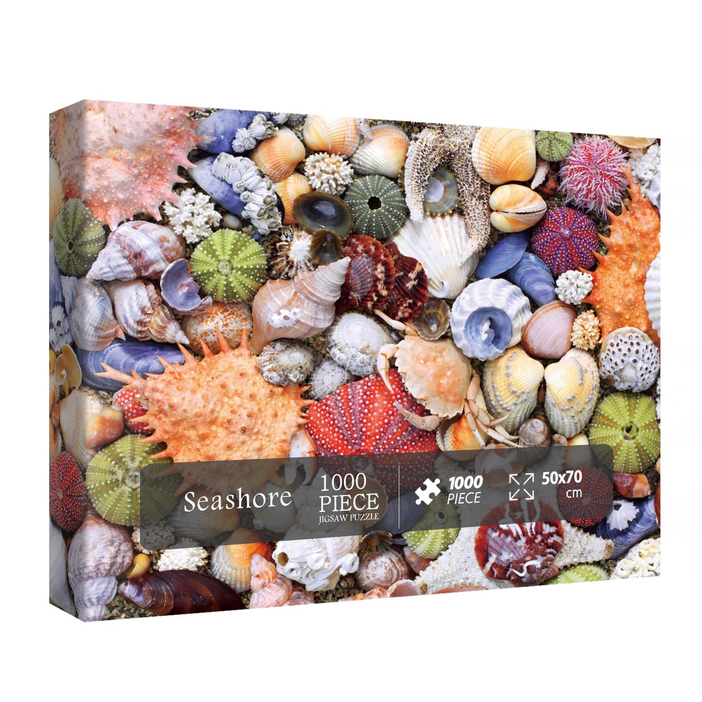 Colorful Seashell Puzzle For Adult 1000 Piece, Ocean Beach Puzzle 1000 Pieces For Adult, Marine Jigsaw Puzzles Hawaii 1000 Piece For Adult