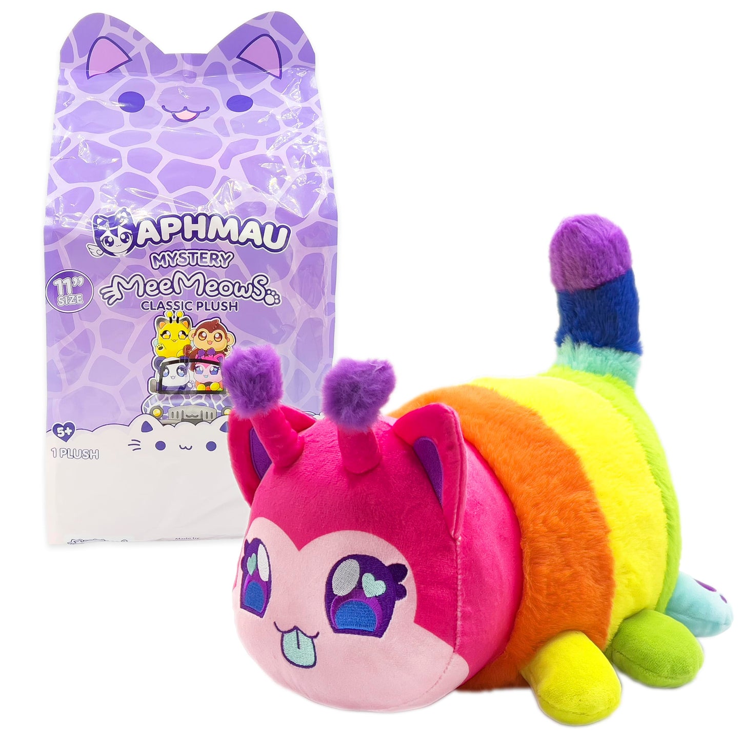 Aphmau Meemeows 11” Classic Mystery Plush, Series 1 Safari; Youtube Gaming Channel, Plush Mystery Box, Blind Box, 1 Of 4 Possible Safari Meemeows, Official Merch