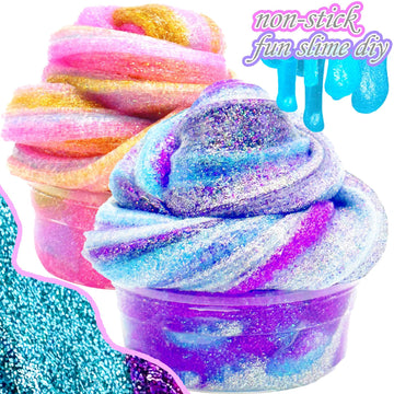 Sparking Galaxy Slime,Unicorn Galaxy Slime Unicorn Colors Slime Kit For Girls And Boys, All Unicorns Scented Slime Bulk For Kids