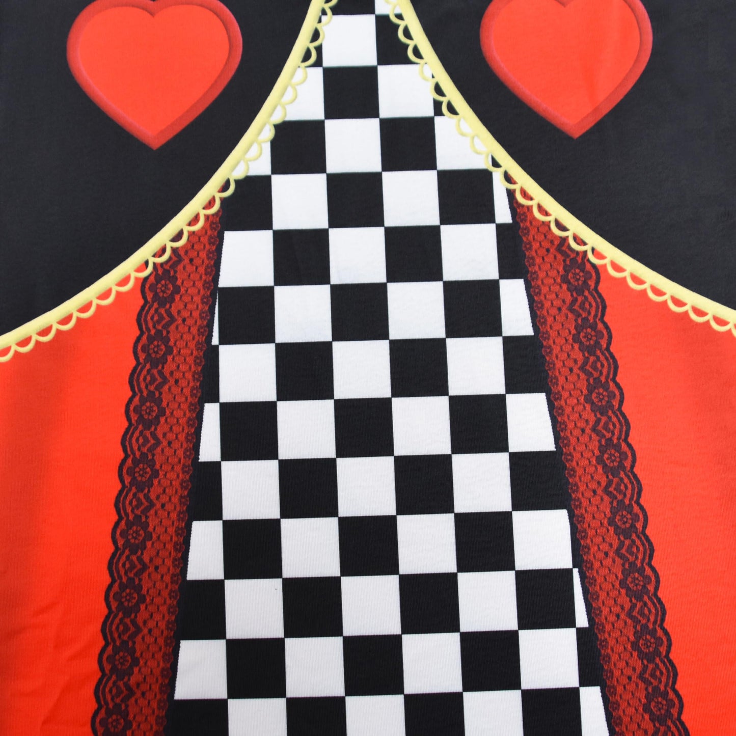 Aovclkid Red Hearts Princess Costume Queen Dress For Girls Birthday Party Dress Halloween Cosplay Outfits(5T,Red)