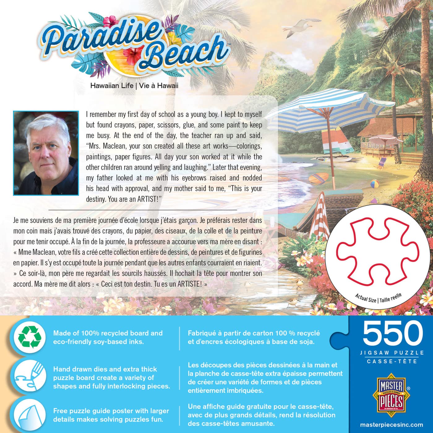Masterpieces 550 Piece Jigsaw Puzzle For Adults And Family - Hawaiian Life - 18''X24''