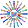 Kuuqa 25 Pcs Magic Mermaid Sequin Bracelets Glitter Reversible Sequins Slap Bracelets Wristbands For Kids Little Mermaid Birthda