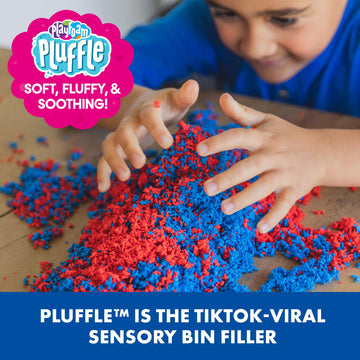 Educational Insights Pluffle 4-Pack - Sensory Bin Foam Set, No Mess Alternative to Sand Toys & Slime for Toddlers, Fun Sensory T