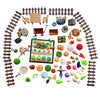 Anrher 85pcs Miniature Vegetable Garden Crops Pretend Play Toys DIY Farm Decoration Sets