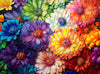 Cross & Glory Puzzles: Rainbow of Flowers 1000 Piece mature-themed Jigsaw Puzzle: Stunningly Vibrant Colors Challenging Brain Exercise for Puzzle Lovers!