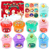 9 Pack Christmas Slime Kit with 3 Butter Slime and 3 Cloud Slime and 3 Clear Slime Soft & Non-Sticky Birthday Gifts for Girls & Boys Party Favors Goody Bags Christmas Party Surprise Gifts