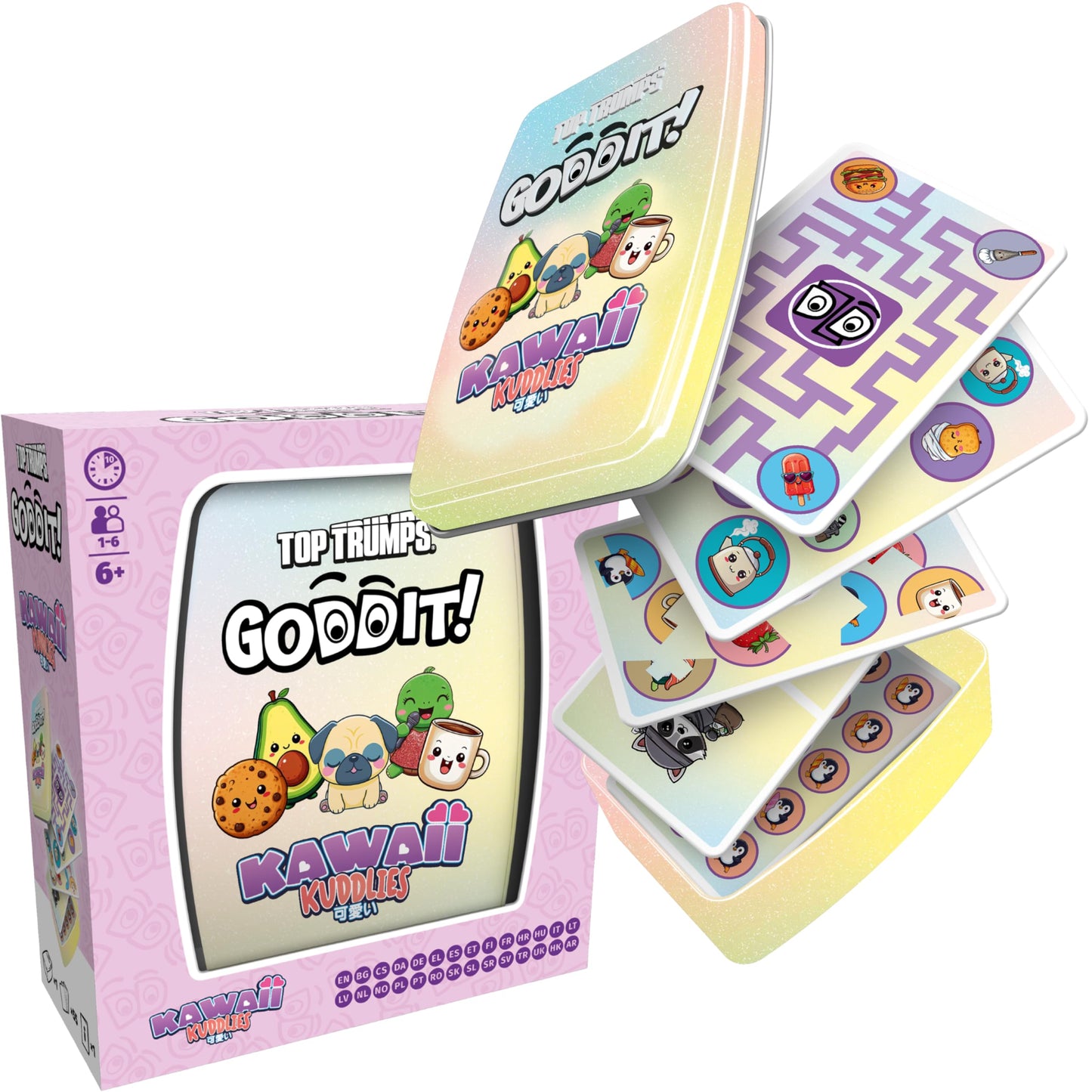 Top Trumps Kawaii Kuddlies Goddit! Card Game for Kids and Adults Family Game Travel Game 1 to 6 Players Makes a Great Gift for A