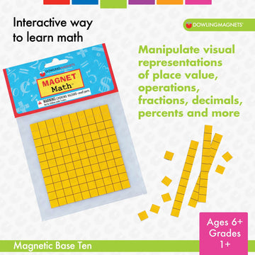 Dowling Magnets Magnetic Base Ten, Set Of 62