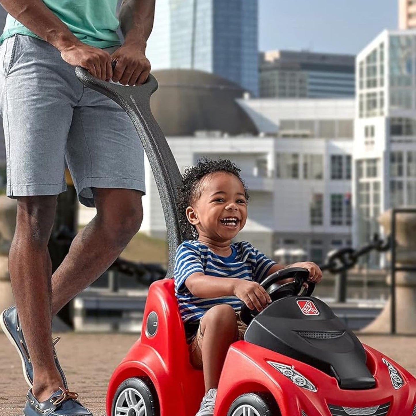 Step2 Push Around Buggy Gt Kids Push Car, Ride On Toy, Stroller Substitute, Includes Seat Belt & Horn, Made Of Durable Plastic, Max Weight 50 Lbs., For Toddlers 1.5-3 Years Old, Red