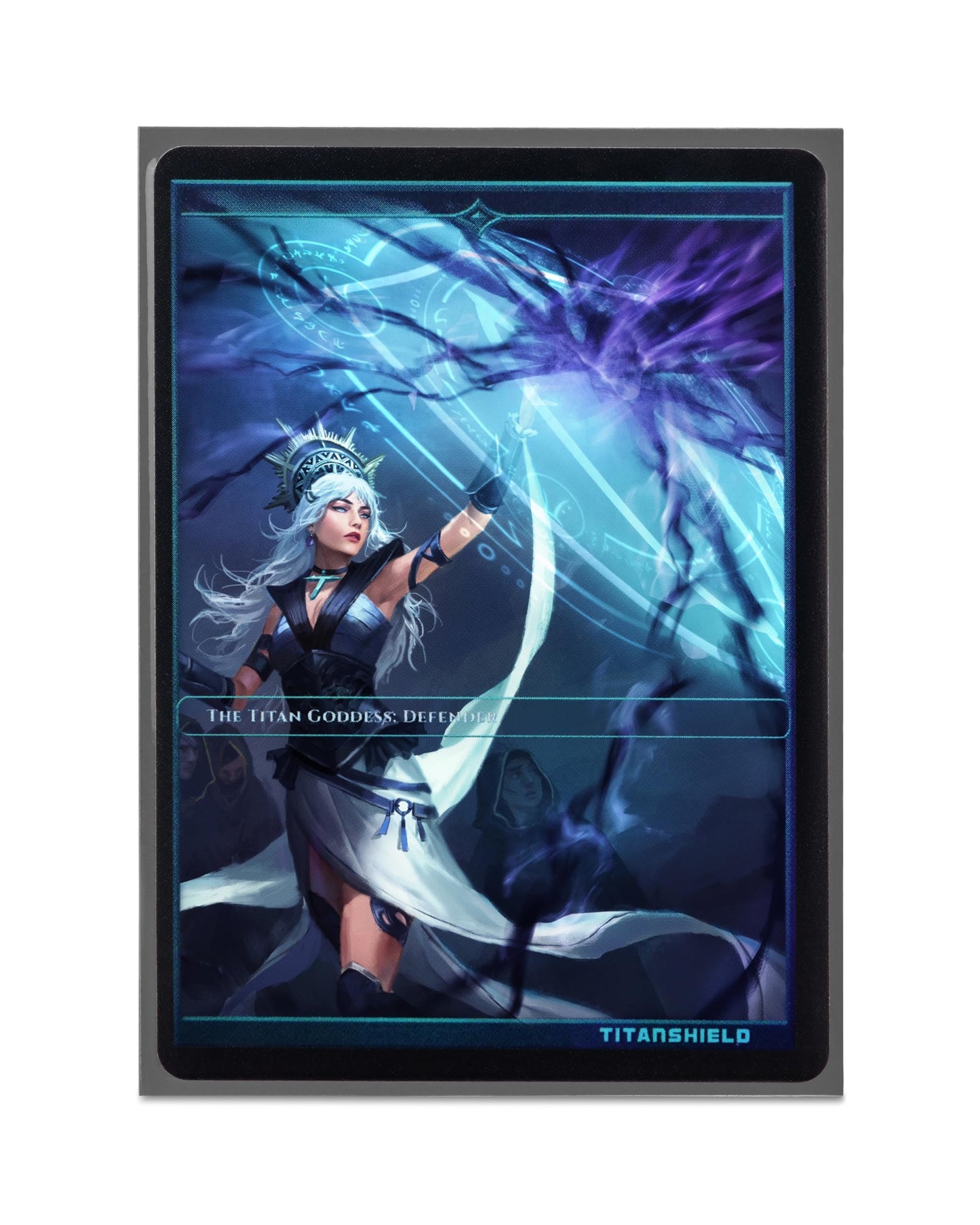 Titanshield Premium Slate Gray 150 Sleeves Standard Size Board Game Trading Card Sleeves Deck Protector For Magic The Gathering