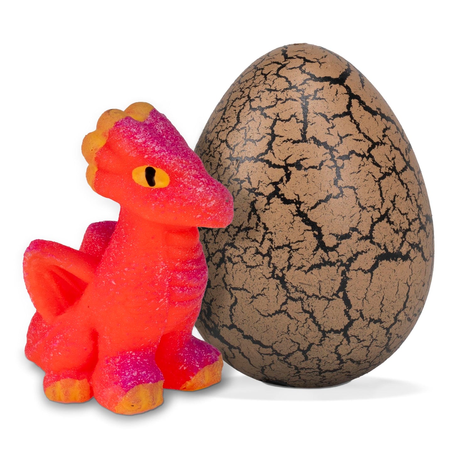 Class Collections Surprise Growing Dragon Hatch Egg Kids Novelty Toy - Pack Of 2, Brown And Red