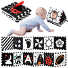 Urmywo Black And White Baby Toys, Tummy Time High Contrast Newborn Toys 0-3 Months, Soft Baby Book, Visual Stimulation Montessori Sensory Infant Toys 0-6-12 Months, Shower Gift, Easter Basket Stuffers