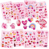 381Pcs Valentine Stickers For Kids - Love Stickers Heart Stickers Valentines Day Craft Activities Party Favors Supplies Valentin