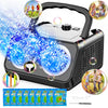 Bubble Machine, Automatic Bubble Machine For Kids 20000+ Bubbles/Minutes, Portable Bubble Machin E Battery Operated With 2 Fans,