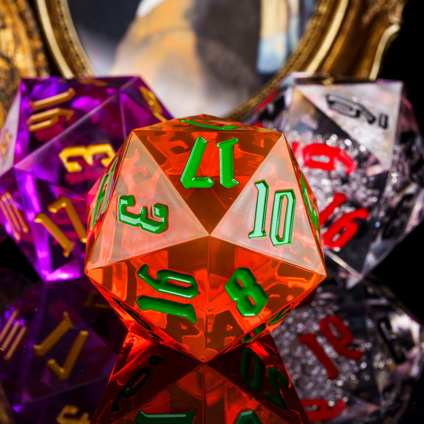Poludie D20 Single Dice 55mm, 20 Sided DND Dice, Giant D20 D&D Polyhedral Dice Large D20 with Dice Gift Box for Dungeons and Dra